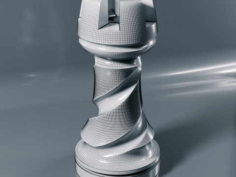Helix Royale Chess Pieces 3D Print Model