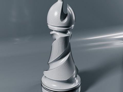 Helix Royale Chess Pieces 3D Print Model