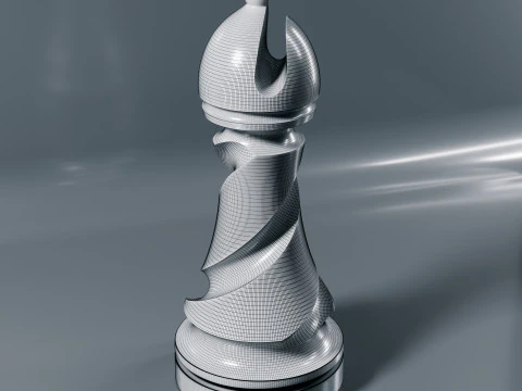 Helix Royale Chess Pieces 3D Print Model