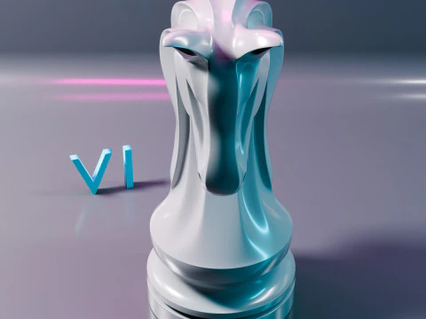 Phantom Chess Knight piece 3D Print Model