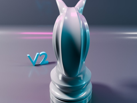 幻のチェスナイトの駒 3Dプリントモデル