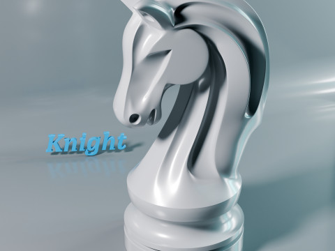 幻のチェスナイトの駒 3Dプリントモデル