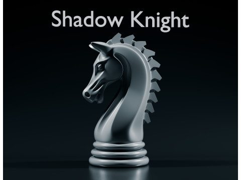 Schaduwridder schaakstuk 3D printmodel