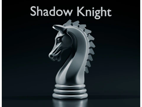 Shadow Knight Chess Piece 3D Print Model
