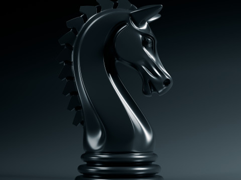 Schaduwridder schaakstuk 3D printmodel