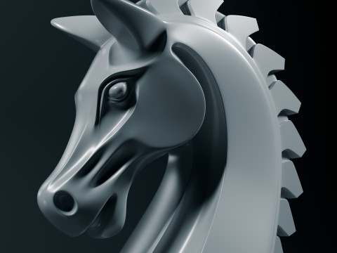 Schaduwridder schaakstuk 3D printmodel