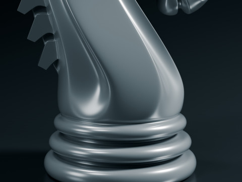 Schaduwridder schaakstuk 3D printmodel