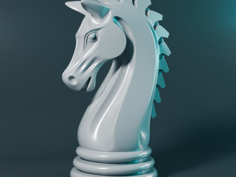 Schaduwridder schaakstuk 3D printmodel