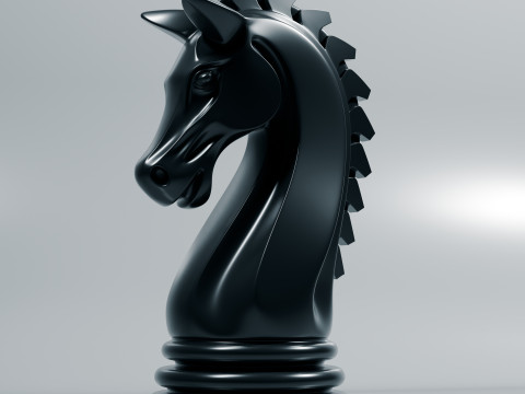 Schaduwridder schaakstuk 3D printmodel