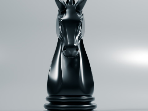 Schaduwridder schaakstuk 3D printmodel