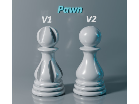 엘리트 체스 조각 세트 3D 프린트 모델