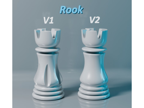 Elite Chess Pieces Set 3D Print Model