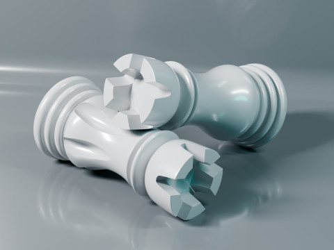 Elite Chess Pieces Set 3D Print Model