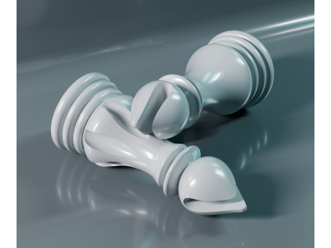 Elite Chess Pieces Set 3D Print Model