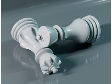 Elite Chess Pieces Set 3D Print Model