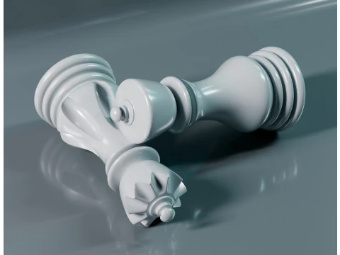 Elite Chess Pieces Set 3D Print Model