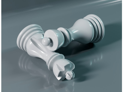 Elite Chess Pieces Set 3D Print Model