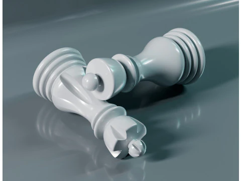 Elite Chess Pieces Set 3D Print Model