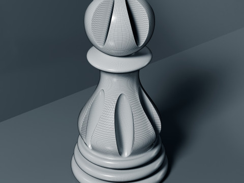 Elite Chess Pieces Set 3D Print Model