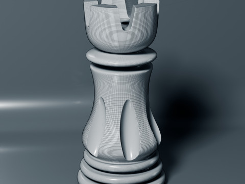Elite Chess Pieces Set 3D Print Model