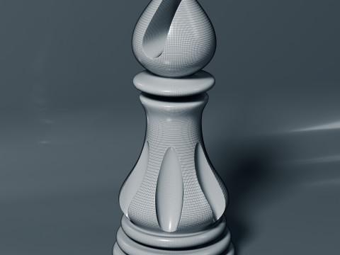 Elite Chess Pieces Set 3D Print Model