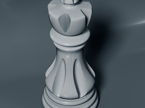 Elite Chess Pieces Set 3D Print Model