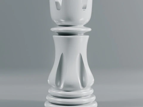 Elite Chess Pieces Set 3D Print Model