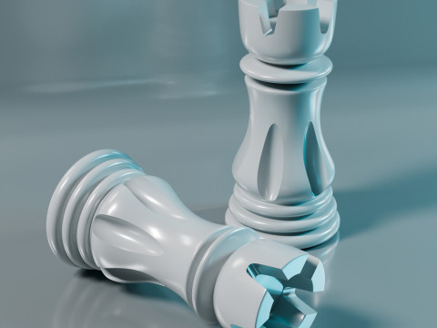 Set di pezzi degli scacchi d'élite Modello di stampa 3D