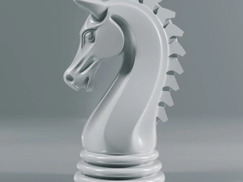 Elite Chess Pieces Set 3D Print Model