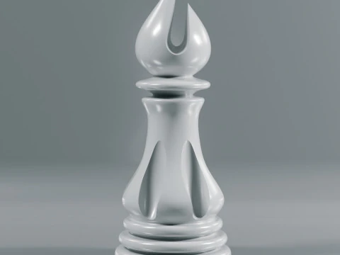 Elite Chess Pieces Set 3D Print Model