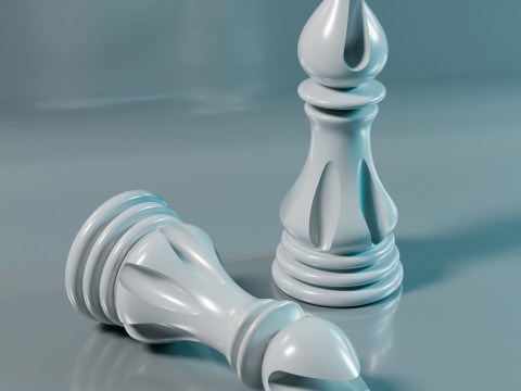 Set di pezzi degli scacchi d'élite Modello di stampa 3D