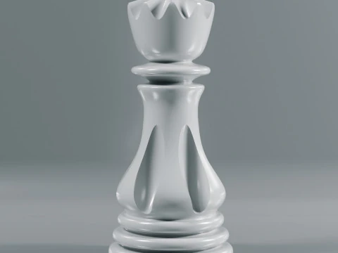 Elite Chess Pieces Set 3D Print Model