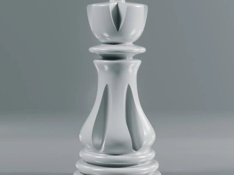 Elite Chess Pieces Set 3D Print Model