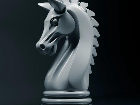 Elite Chess Pieces Set 3D Print Model