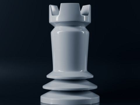 Benzersiz Satranç Taşları Seti 3D Baskı Modeli