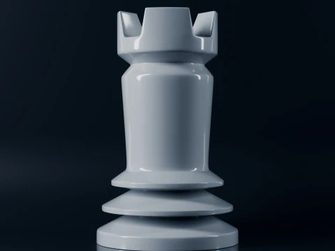 Unique Chess Pieces Set 3D Print Model