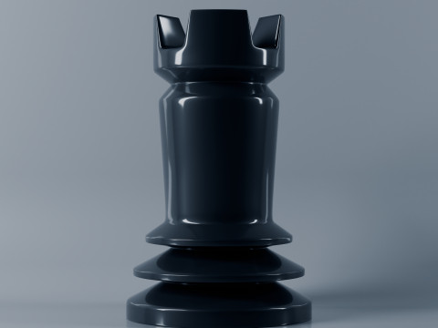 Benzersiz Satranç Taşları Seti 3D Baskı Modeli