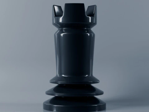 Unique Chess Pieces Set 3D Print Model