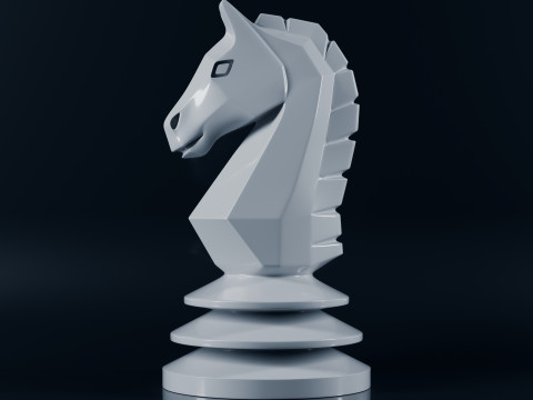 Benzersiz Satranç Taşları Seti 3D Baskı Modeli