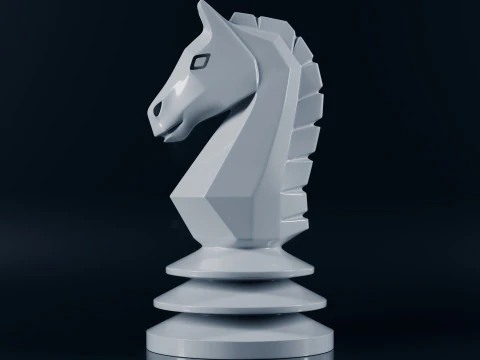 Unique Chess Pieces Set 3D Print Model