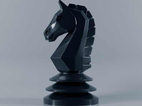 Benzersiz Satranç Taşları Seti 3D Baskı Modeli