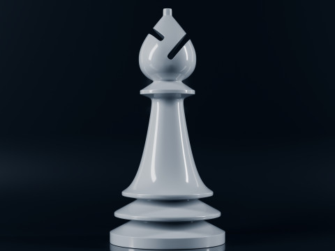 Benzersiz Satranç Taşları Seti 3D Baskı Modeli