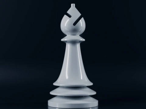 Unique Chess Pieces Set 3D Print Model