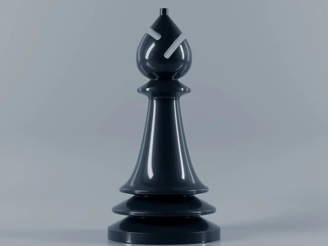 Unique Chess Pieces Set 3D Print Model
