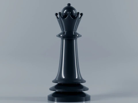 Unique Chess Pieces Set 3D Print Model