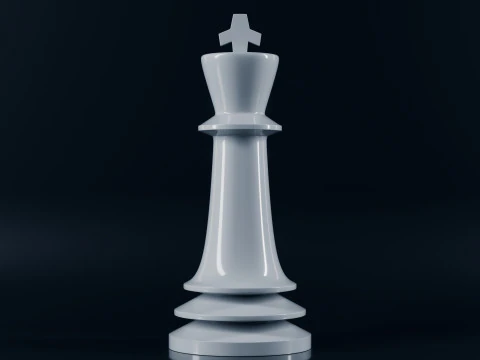 Unique Chess Pieces Set 3D Print Model