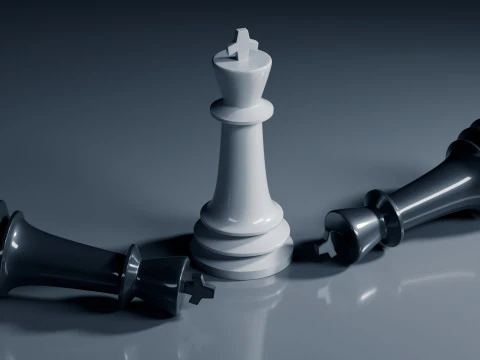 Unique Chess Pieces Set 3D Print Model