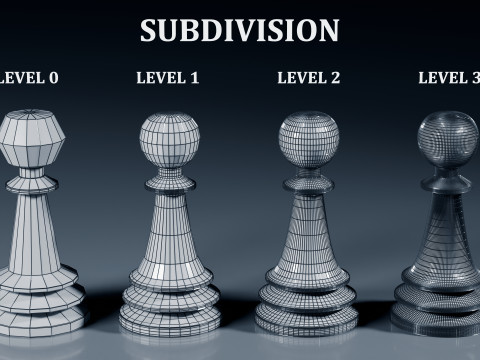 Benzersiz Satranç Taşları Seti 3D Baskı Modeli