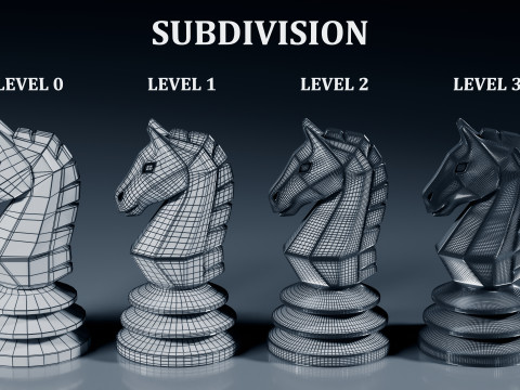 Benzersiz Satranç Taşları Seti 3D Baskı Modeli