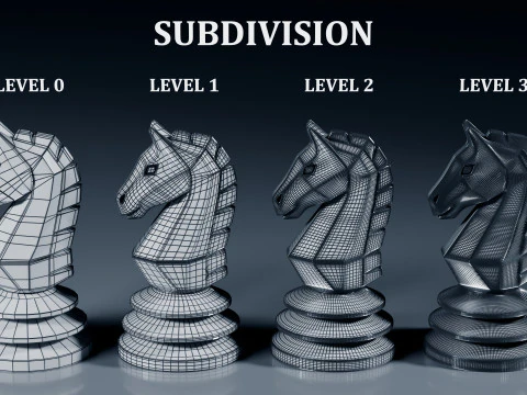 Unique Chess Pieces Set 3D Print Model